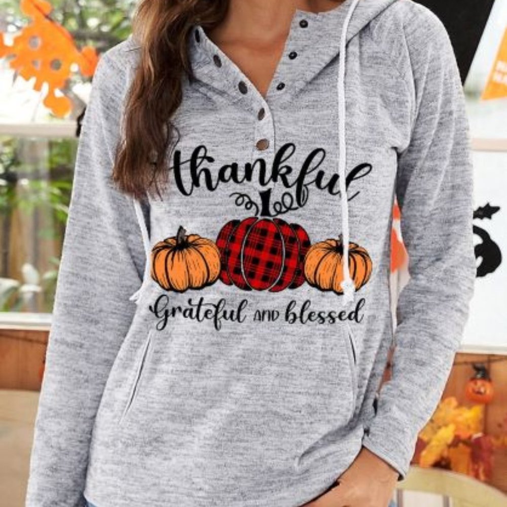 Thankful, Grateful & Blessed Hoodie